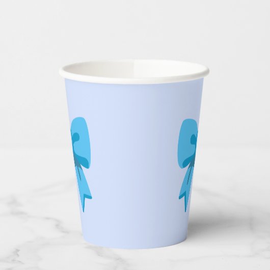 Blue Bow Pappbecher (Links)