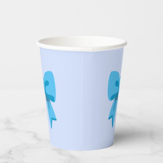 Blue Bow Pappbecher (Rechts)