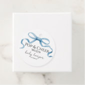 Blue Bow Pop And Cheer  Geschenkanhänger (Beispiel)