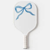 Blue Bow Preppy Grandmillenial Pickleball Paddle (Vorderseite)