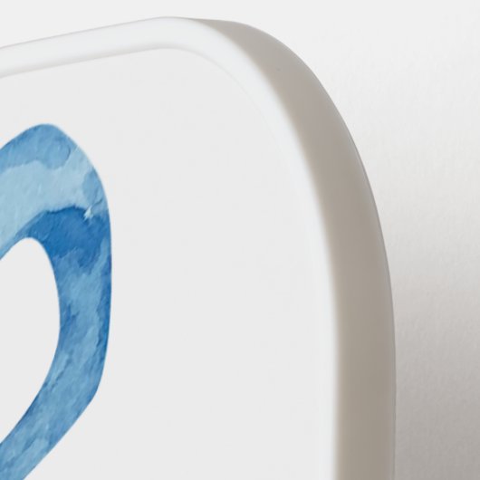 Blue Bow Preppy Grandmillenial Pickleball Paddle (Linke Seite)