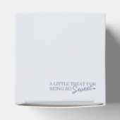 Blue Bow Retro Herz Coquette Brautparty Geschenkschachtel (Oben)