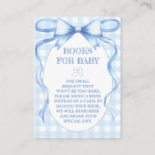 Blue Bow Ribbon Books für Baby Watercolor Begleitkarte (Vorderseite)