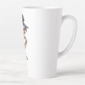 Blue Bow Rocking Horse Christmas Milchtasse (Rechts)