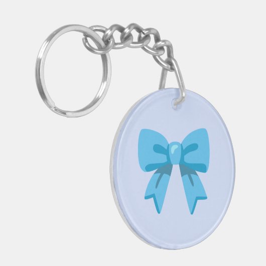 Blue Bow Schlüsselanhänger (Vorderseite links)