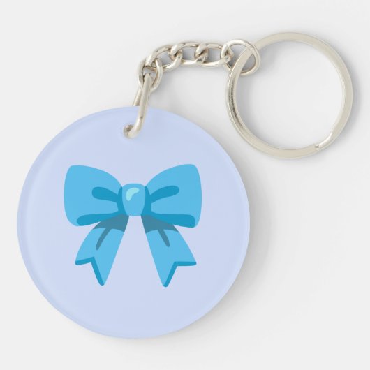 Blue Bow Schlüsselanhänger (Rückseite)