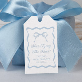Blue Bow Sie bindet das Brautparty des Knotens an Geschenkanhänger