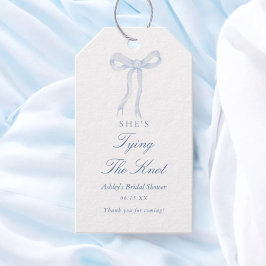 Blue Bow Sie bindet das Brautparty des Knotens Geschenkanhänger