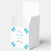 Blue Bow Sie bindet das Brautparty des Knotens Geschenkschachtel (Geöffnet)