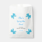 Blue Bow Sie bindet das Brautparty des Knotens Geschenktütchen (Vorderseite)