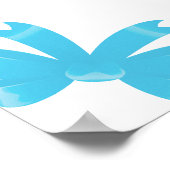 Blue Bow Sie bindet das Brautparty des Knotens Poster (Ecke)