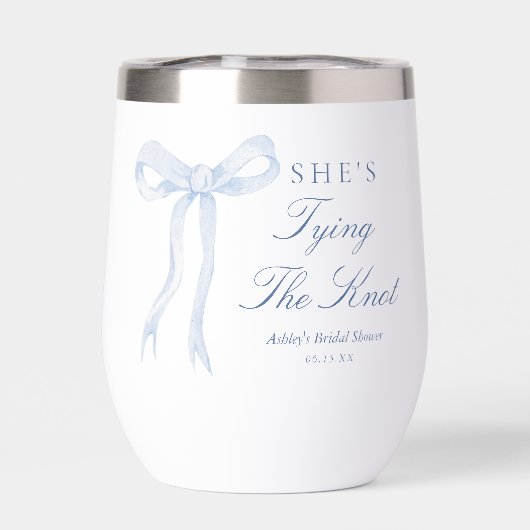 Blue Bow Sie bindet die Brautparty-Liebhaber des K (Rückseite)