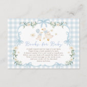 Blue Bow Silly Goose Books for Baby Boy Begleitkarte (Vorderseite)