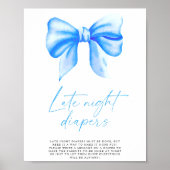 Blue bow - Spätes Nacht-Windenspiel Poster (Vorne)