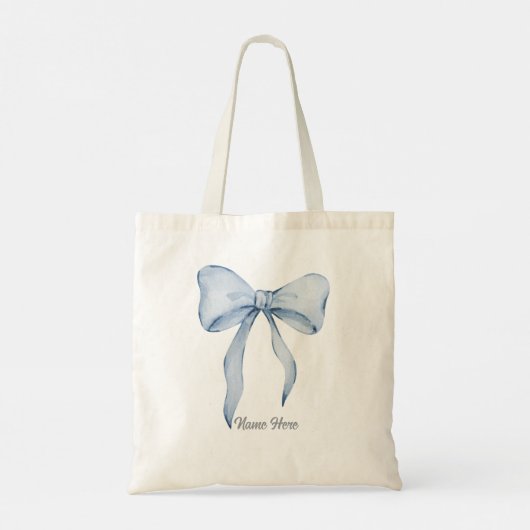 Blue Bow-Tasche Tragetasche (Rückseite)