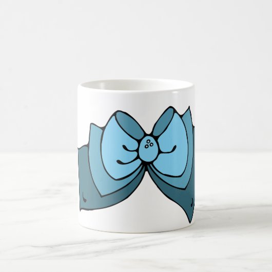 Blue Bow-Tasse Kaffeetasse (Mittel)