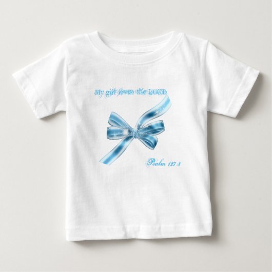 Blue Bow Tutu Bodysuit Baby T-shirt (Vorderseite)