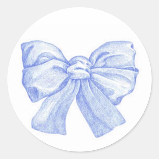 Blue Bow Umschlag Aufkleber (Vorderseite)