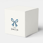 Blue Bow und Mistletoe Geschenkschachtel (Rückseite)