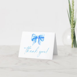 Blue Bow Vielen Dank Card Dankeskarte