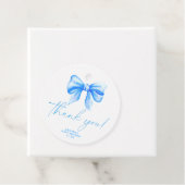 Blue Bow Vielen Dank Card Geschenkanhänger (Beispiel)