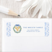 Blue Bow Watercolor Wreath Grandmillenial (Insitu)