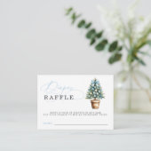 Blue Bow Weihnachtsbaum Babydusche Windelwanne Raf Begleitkarte (Stehend Vorderseite)