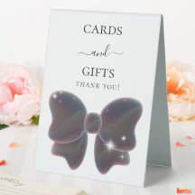 Blue-bow-White-Karten-Geschenkzeichen