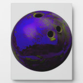 Blue Bowling Ball individualisieren Fotoplatte (Vorderseite)