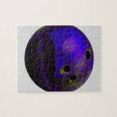 Blue Bowling Ball individualisieren Puzzle (Horizontal)