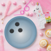 Blue Bowling Ball Pappteller (Party)