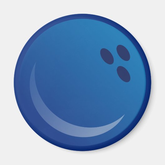 Blue Bowling Balls Magnet (Vorne)