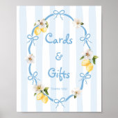 Blue Bows Cards und Geschenke aus dem Mittelmeerra Poster (Vorne)