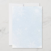 Blue Bows Christmas Nursery Rhyme Quiz Baby Shower Einladung (Rückseite)