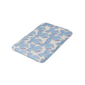 Blue Bows Coquette Badematte (Schrägansicht)