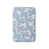 Blue Bows Coquette Badematte (Vorderseite Vertikal)