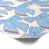 Blue Bows Coquette Poster (Ecke)