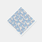 Blue Bows Coquette Serviette (Ecke)