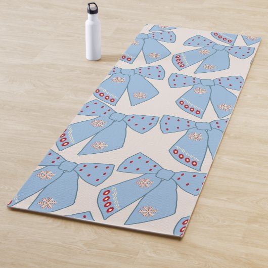 Blue Bows Coquette Yogamatte (Beispiel)