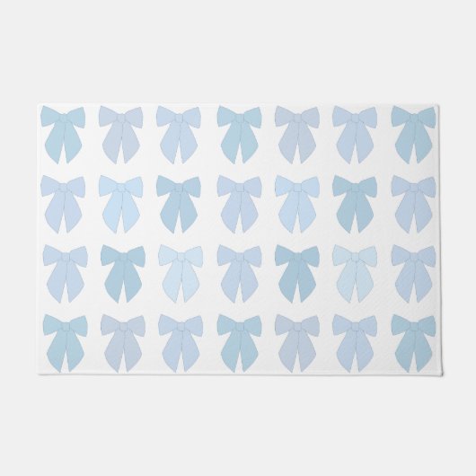 Blue Bows Fußmatte (Vorderseite)