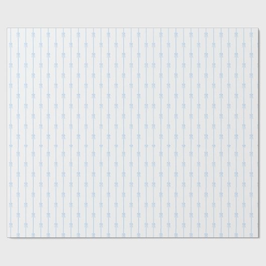 Blue Bows Geschenkpapier (Flach)