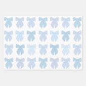Blue Bows Geschenkpapier Set (Vorderseite)