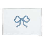 Blue Bows Kissenbezug (Vorderseite-Links)