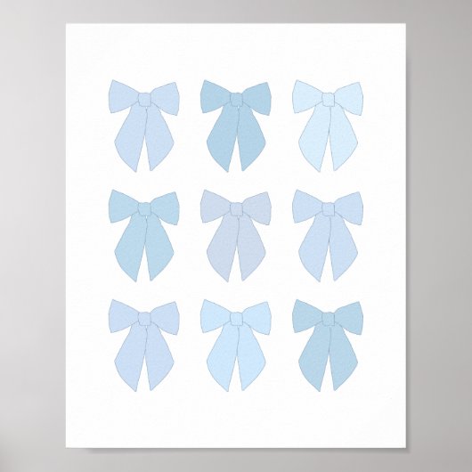 Blue Bows Poster (Vorne)