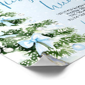 Blue Bows Weihnachtsbaum Tiny Baby Suchspiel Poster (Ecke)