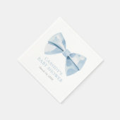 Blue Bowtie Boy Baby Dusche Serviette (Ecke)