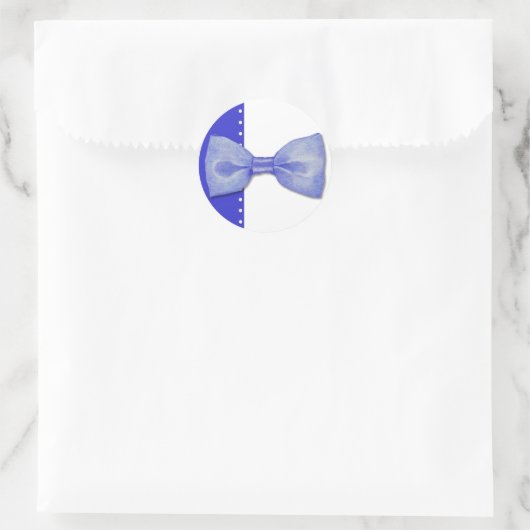Blue Bowtie Sticker (Tasche)