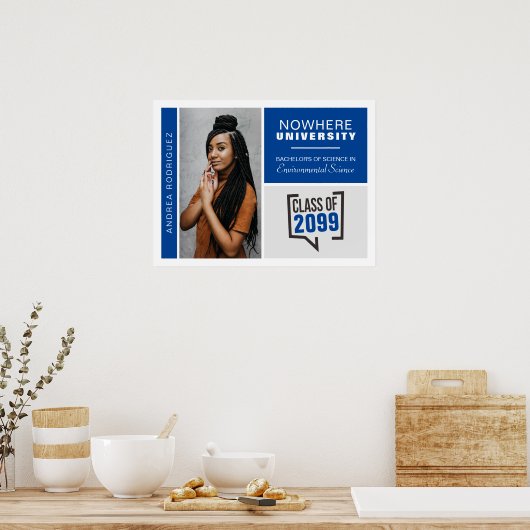 Blue Boxes & Foto Abschluss Poster (Küche)