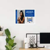 Blue Boxes & Foto Abschluss Poster (Heimbüro)