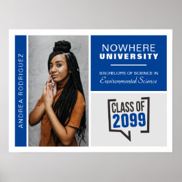 Blue Boxes & Foto Abschluss Poster